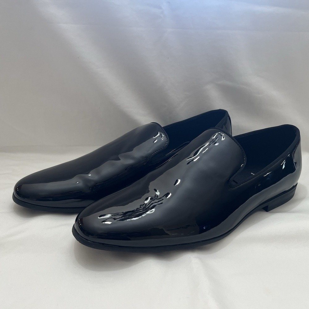 JF Ferrar Black Patent Leather Dress Shoes  Mens Size 13 Formal Slip On New